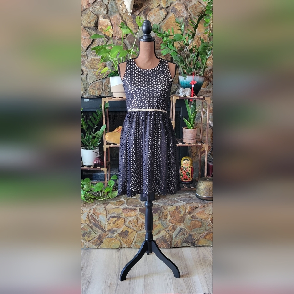 Size XL Xhilaration Black Eyelet Mini Dress